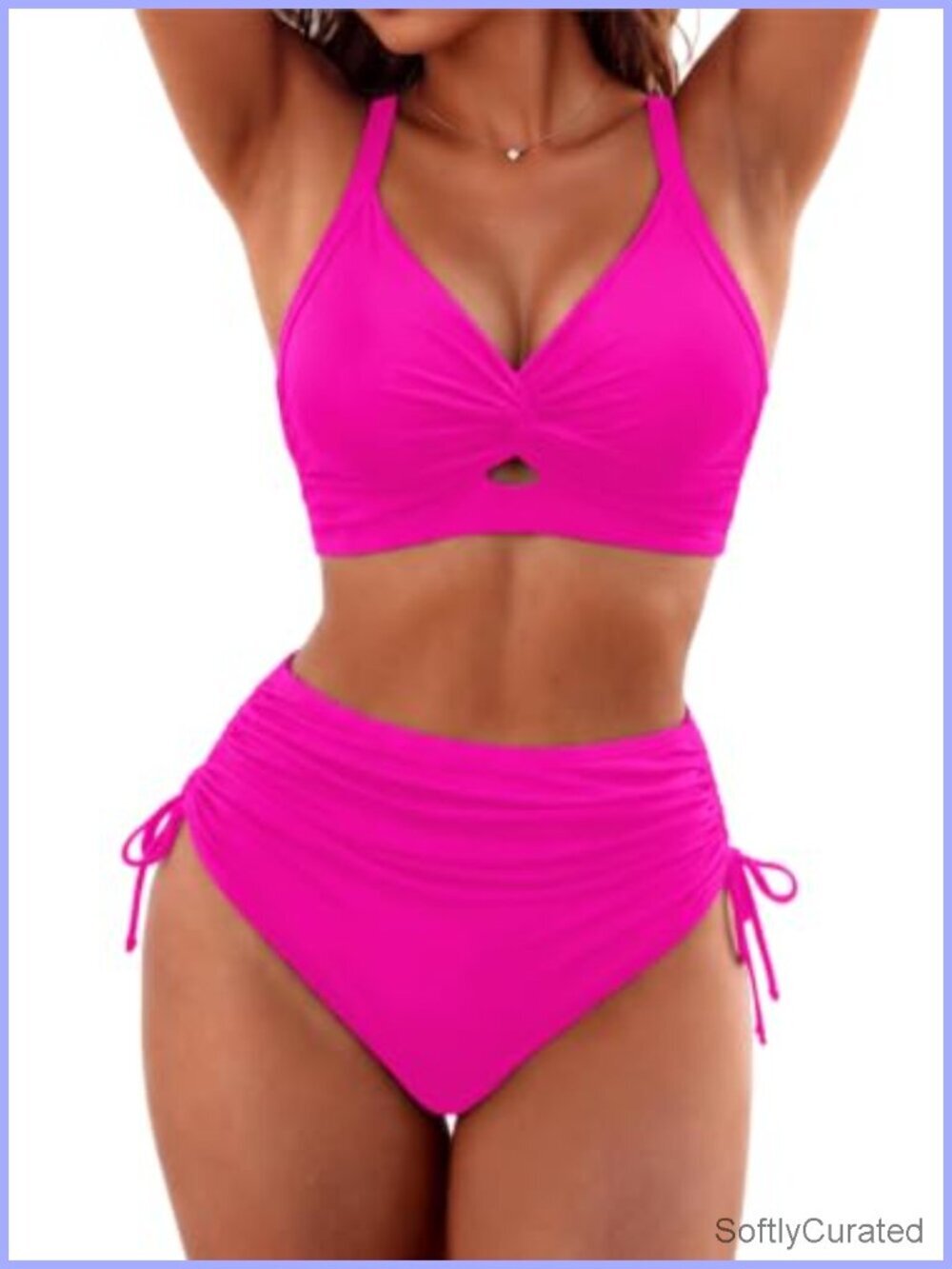 High Waisted Bikini Set Tummy Control Two Piece Swimsuit
